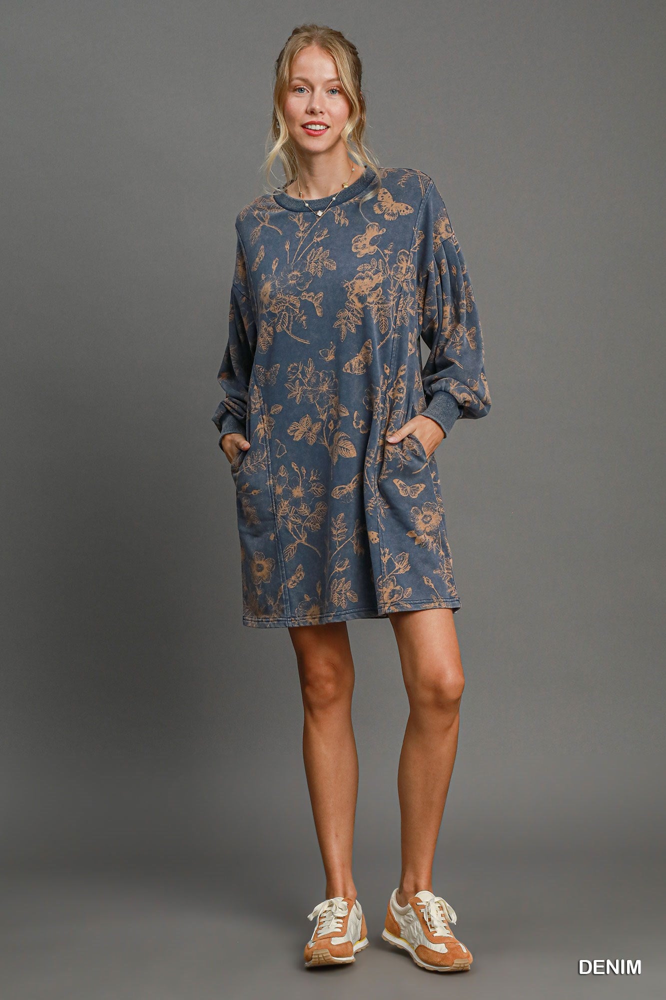 Washed French Terry Dress